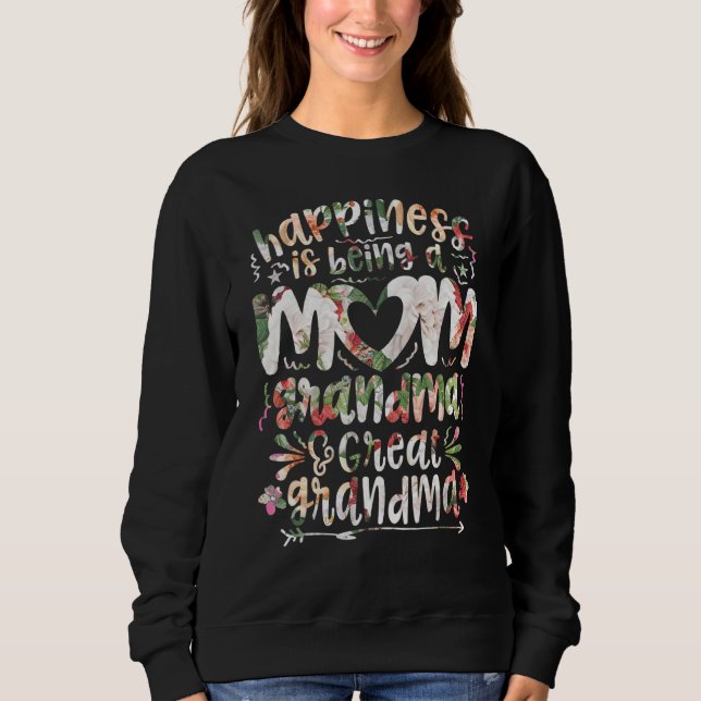 Happy Mother's Day 2022  For Women Mum Grandma 3 Sweatshirt (Front)
