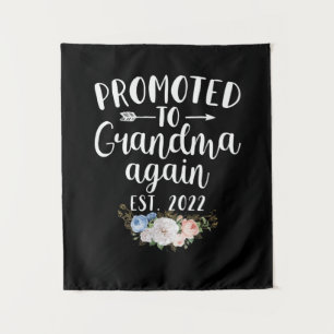 Happy Mother's Day 2022 Promoted To Grandma Again Tapestry