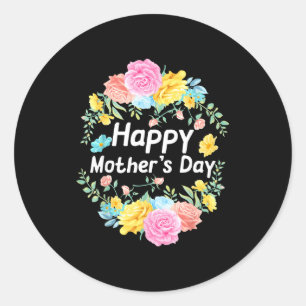 Happy mother's day 2022 women mum grandma love classic round sticker