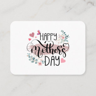 Happy Mother's Day 2025 Cute Floral for Women Mum Business Card