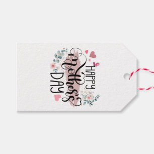 Happy Mother's Day 2025 Cute Floral for Women Mum Gift Tags