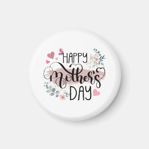 Happy Mother's Day 2025 Cute Floral for Women Mum Magnet