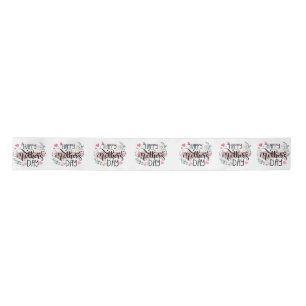 Happy Mother's Day 2025 Cute Floral for Women Mum Satin Ribbon