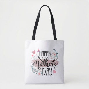 Happy Mother's Day 2025 Cute Floral for Women Mum  Tote Bag