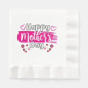 Happy Mother's Day 2025 Tshirt for Women Mum Grand Napkin