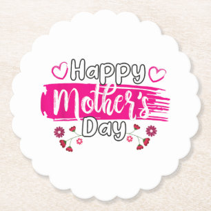Happy Mother's Day 2025 Tshirt for Women Mum Grand Paper Coaster