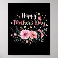 Happy Mother's Day 2026 Cute Floral for Women Mum