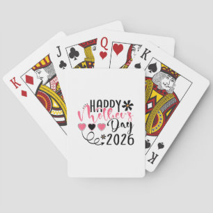 Happy Mothers Day 2026 for Women Mum Grandma Mothe Playing Cards