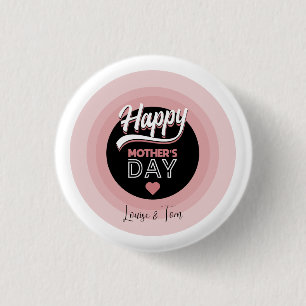 Happy mother's day 3 cm round badge