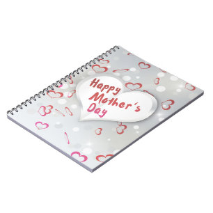 Happy Mother's Day 3D Paper Heart Notebook