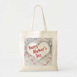 Happy Mother's Day 3D Paper Heart Tote Bag