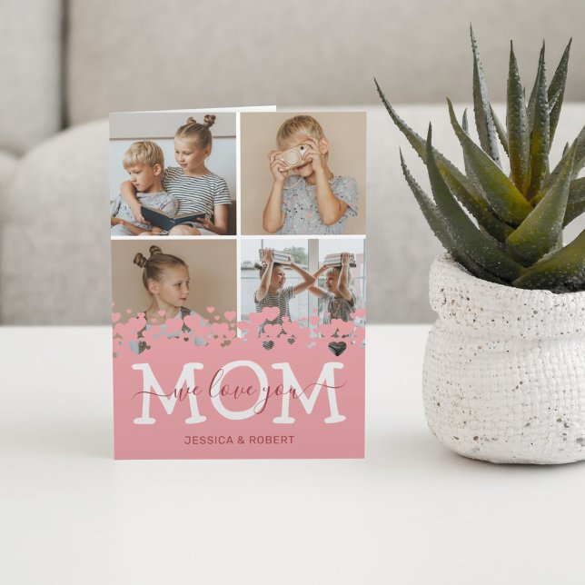 Happy Mothers Day 4 Photo Collage Card (Creator Uploaded)