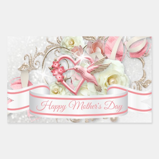 Happy Mother's Day 4 Rectangular Sticker (Front)