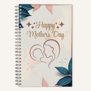 Happy Mother's Day, 5.5" x 8.5" Spiral Notebook