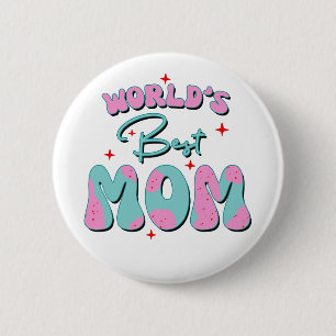 Happy Mothers Day 6 Cm Round Badge