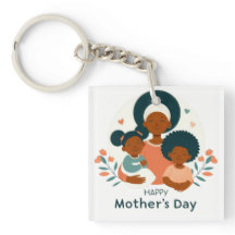 Happy Mother's Day-A Mum's Loving Embrace Keychain