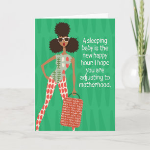 Happy Mother's Day - A sleeping baby Thank You Card