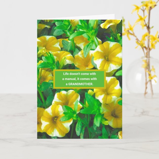 HAPPY MOTHER'S DAY/ADULT DAUGHTER TO MOTHER CARD (Yellow Flower)