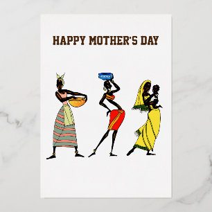 Happy Mother's Day African Art Print