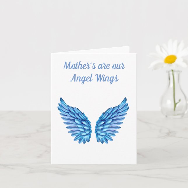 Happy Mother's Day Angel Wings Card (Small Plant)