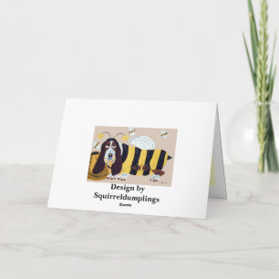 Happy Mother's Day Baby Basset Hound Holiday Card