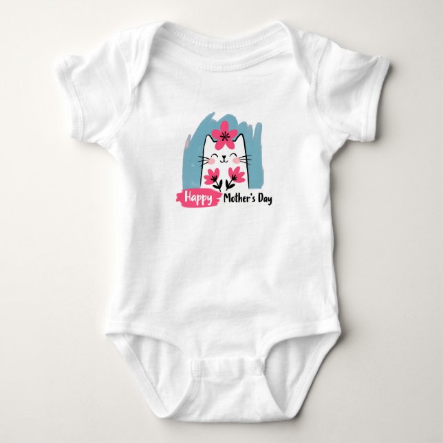 Happy Mother's Day Baby Bodysuit (Front)