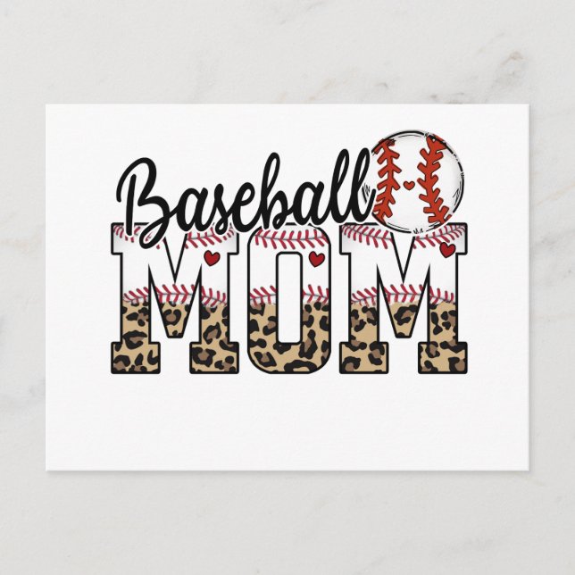 Happy Mother's Day Baseball Mom!! Postcard (Front)