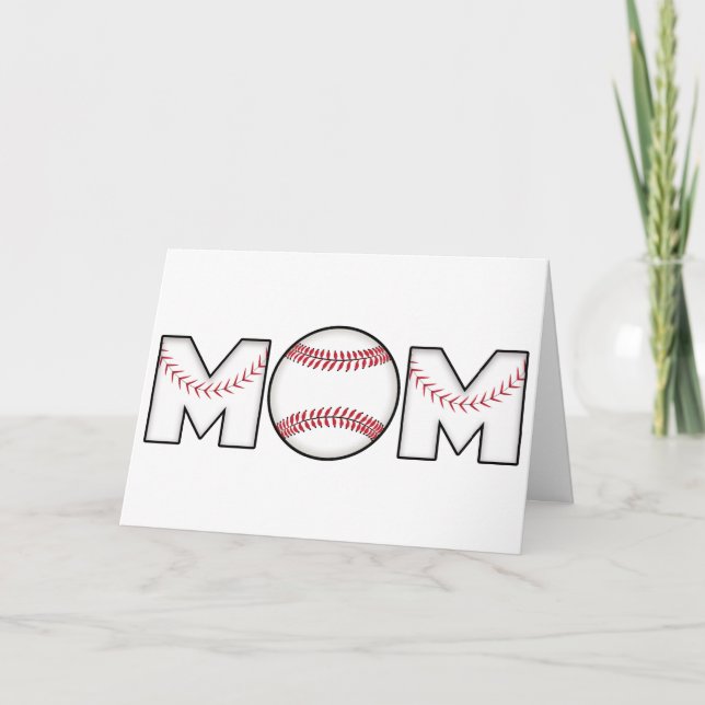 Happy Mother's Day Baseball Mum Card (Front)