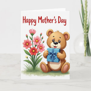 Happy Mothers Day Bear Card