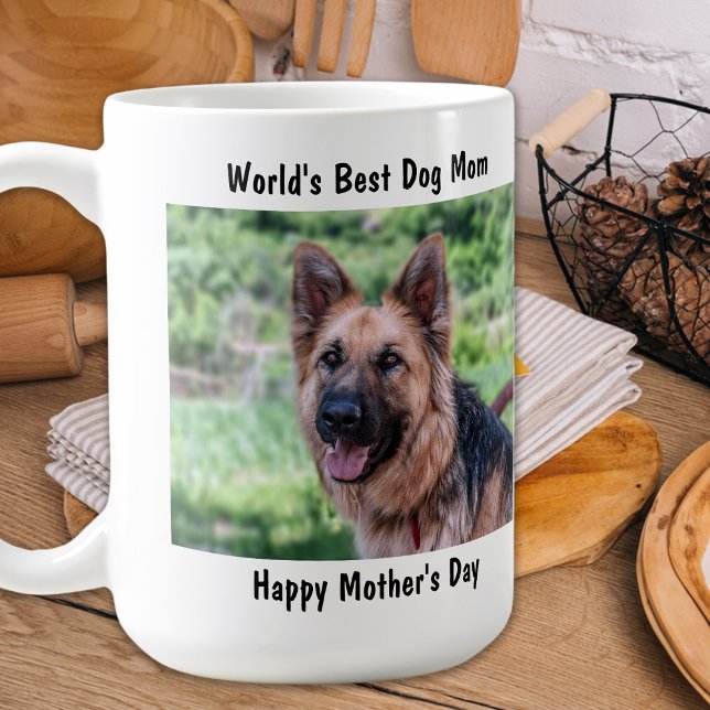 Happy Mother's Day - Best Dog Mum - Purple Photo Coffee Mug (Creator Uploaded)