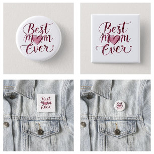 Happy Mother's Day Best Mum Ever 3 Cm Round Badge