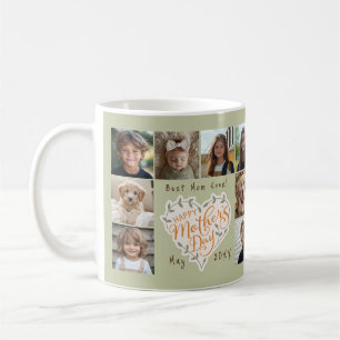 Happy Mother's Day Best Mum Ever Photo Collage Coffee Mug