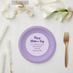 Happy Mother's Day Bible Verse Light Purple Simple Paper Plate<br><div class="desc">This lovely paper plate features a beautiful Bible verse for Mother's Day.</div>