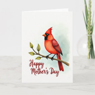 Happy Mothers Day Bird Art Card