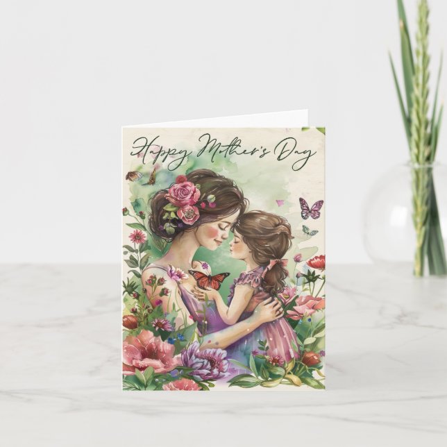 Happy Mothers Day Blank Card (Front)