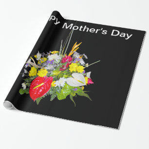 Happy Mother's Day Bouquet of flowers Wrapping Paper