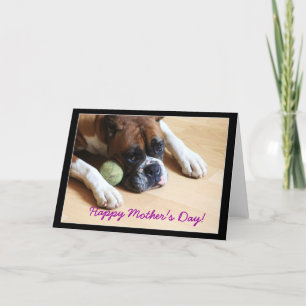 Happy Mother's Day Boxer Dog Greeting Card