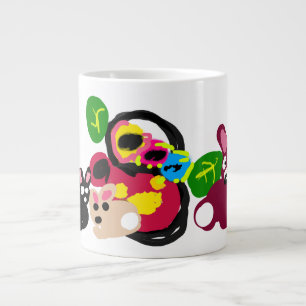 Happy mothers day bunnies and rabbit  large coffee mug
