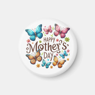 Happy Mother's Day Butterflies Clipart-61718 Magnet