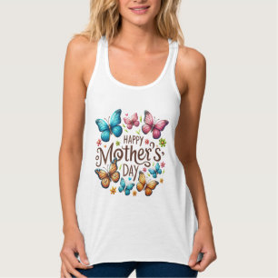 Happy Mother's Day Butterflies Clipart-61718 Wham- Singlet