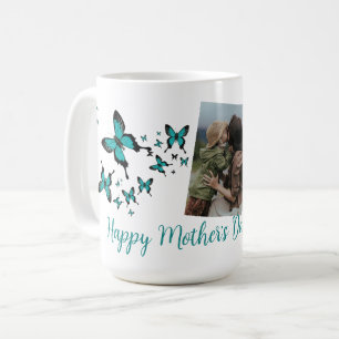 Happy Mother's Day Butterfly Cute Photo Coffee Mug