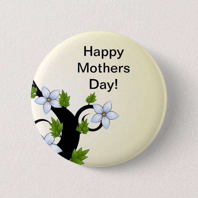 Happy Mothers Day Button (Front)