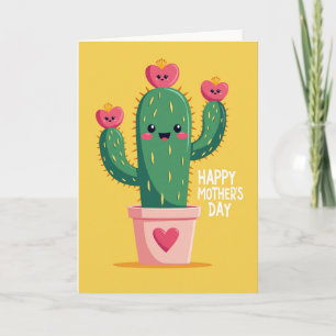 Happy Mothers Day Cactus Card