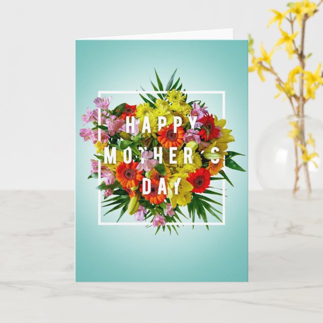 Happy Mothers Day Card (Yellow Flower)
