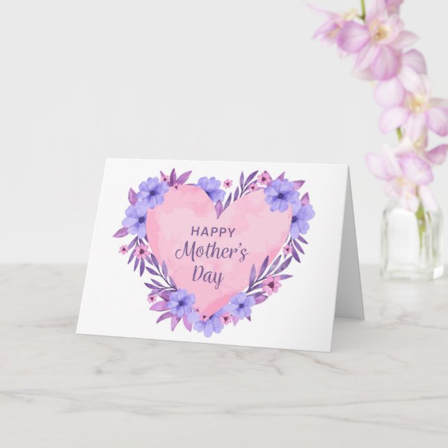 Happy Mothers Day Card (Orchid)