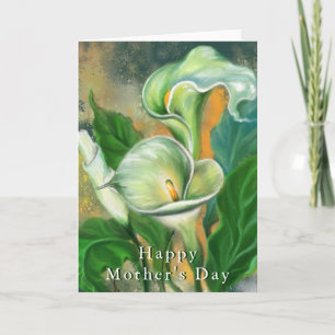 Happy Mother's Day Card Calla Lily Flowers