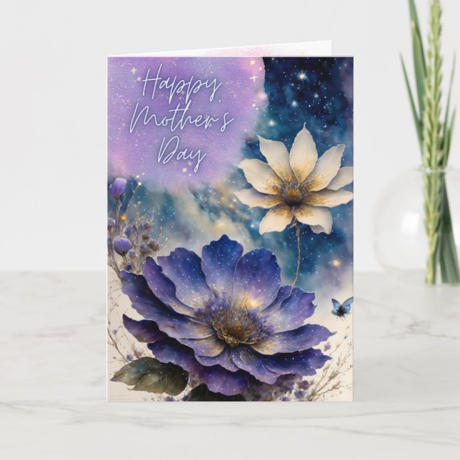 Happy Mother's Day Card, magic flower, Postcard (Front)