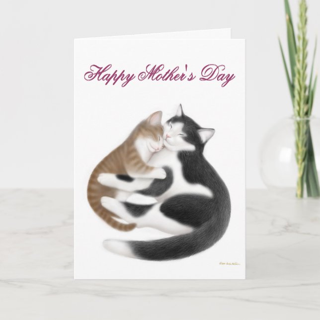 Happy Mothers Day Cats Card (Front)