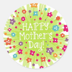 Happy Mothers Day! Classic Round Sticker