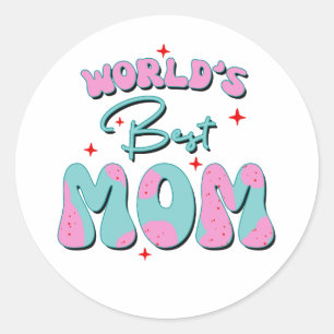 Happy Mothers Day Classic Round Sticker